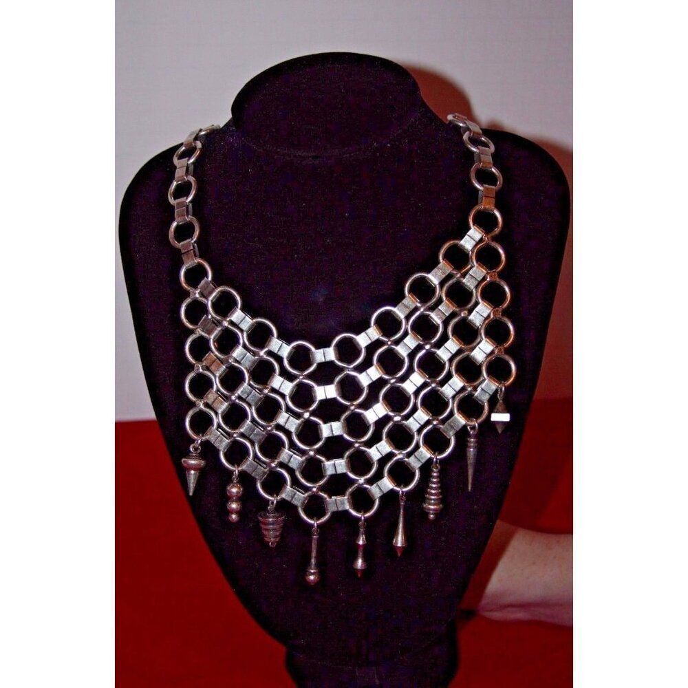 Vilma Kere Design Bib ChainMail Necklace - New - Picture 4 of 5
